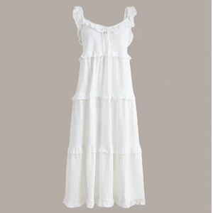 J Crew Tiered Knit Keyhole Maxi Dress Sz S NWT